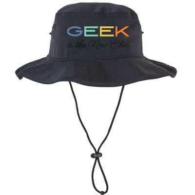 Geek Science Geek Is Chic It Nerd Funny Tech Geeky Stem Legacy Cool Fit Booney Bucket Hat