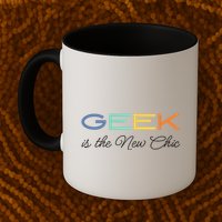 Geek Science Geek Is Chic It Nerd Funny Tech Geeky Stem Coffee Mug