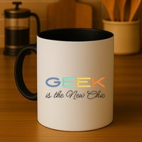 Geek Science Geek Is Chic It Nerd Funny Tech Geeky Stem Coffee Mug