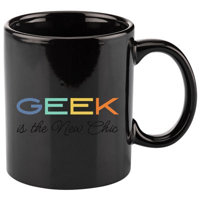 Geek Science Geek Is Chic It Nerd Funny Tech Geeky Stem 11oz C Handle Ceramic Mug