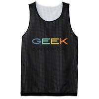 Geek Science Geek Is Chic It Nerd Funny Tech Geeky Stem Mesh Reversible Basketball Jersey Tank