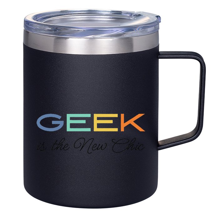 Geek Science Geek Is Chic It Nerd Funny Tech Geeky Stem 12oz Stainless Steel Coffee Mug