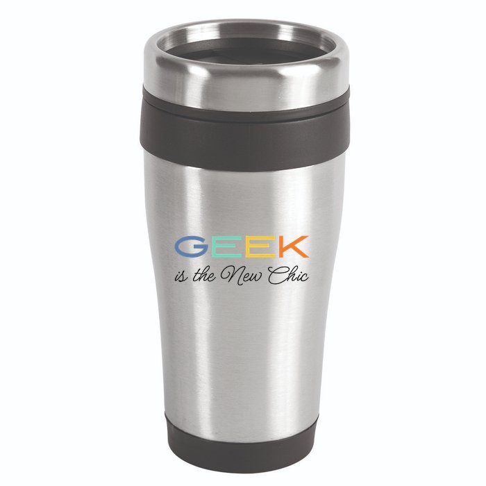 Geek Science Geek Is Chic It Nerd Funny Tech Geeky Stem 16oz Travel Tumbler