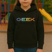 Geek Science Geek Is Chic It Nerd Funny Tech Geeky Stem Kids Hoodie