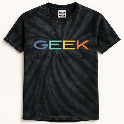 Geek Science Geek Is Chic It Nerd Funny Tech Geeky Stem Kids Tie-Dye T-Shirt