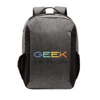 Geek Science Geek Is Chic It Nerd Funny Tech Geeky Stem Vector Backpack
