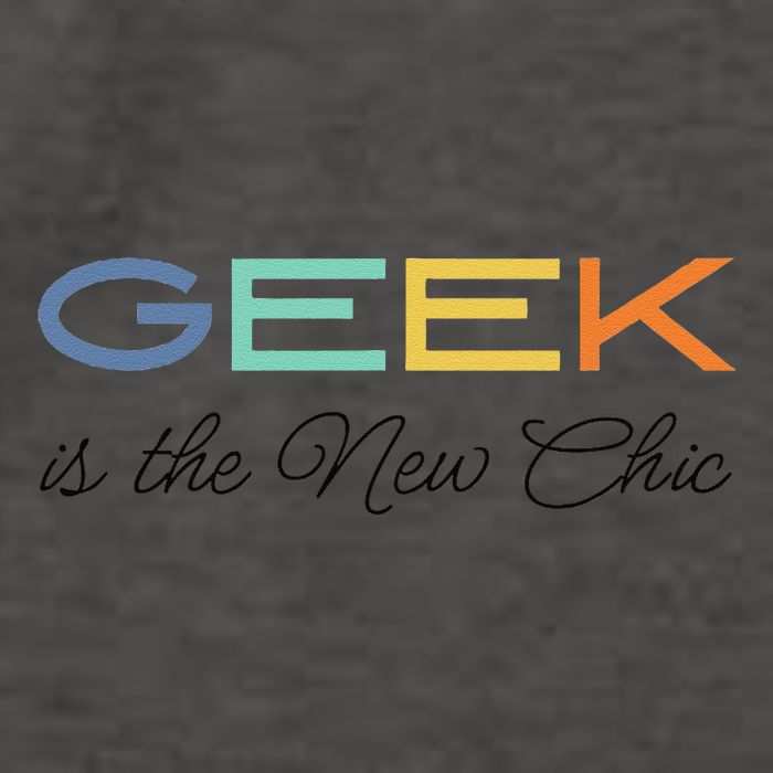 Geek Science Geek Is Chic It Nerd Funny Tech Geeky Stem Vector Backpack