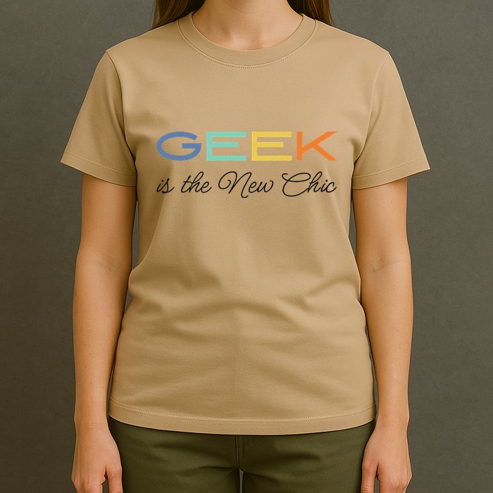 Geek Science Geek Is Chic It Nerd Funny Tech Geeky Stem T-Shirt