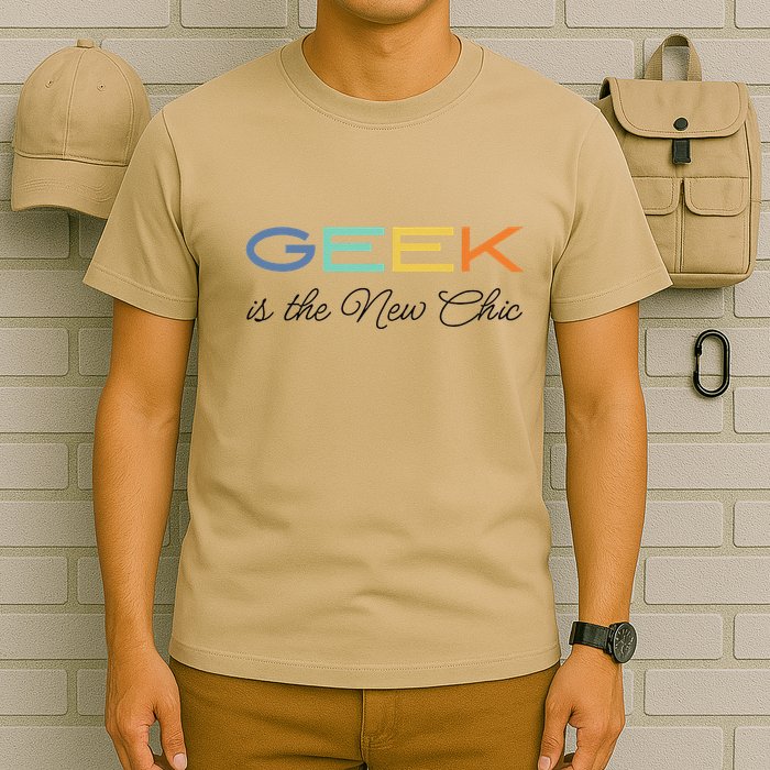 Geek Science Geek Is Chic It Nerd Funny Tech Geeky Stem T-Shirt
