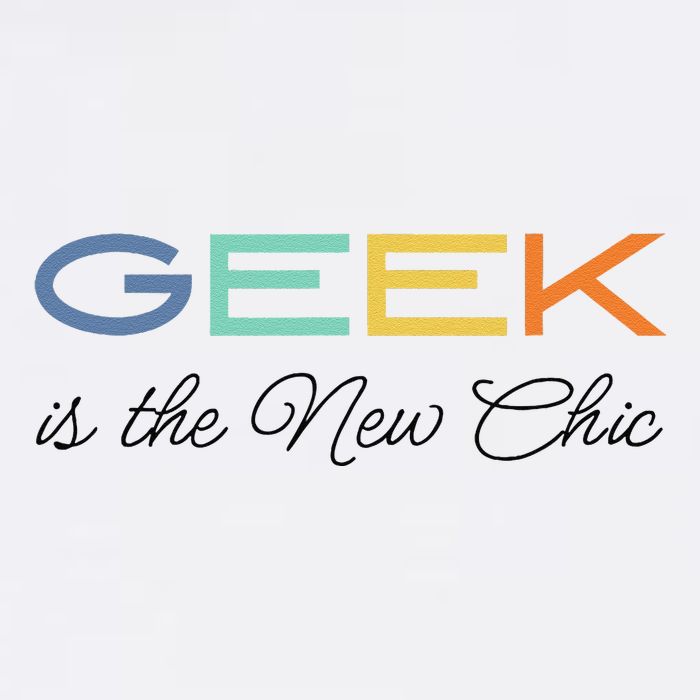 Geek Science Geek Is Chic It Nerd Funny Tech Geeky Stem Garment-Dyed Sweatshirt