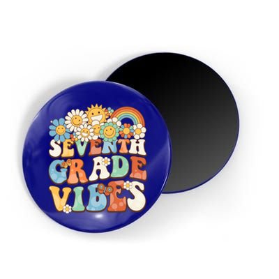 Groovy Seventh Grade Vibes Retro Teacher First Day Of School Gift Magnet