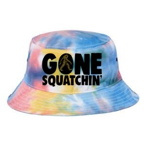 Gone Squatchin' Gift Squatch Tees Bigfoot Sasquatch Hunter Gift Tie Dye Newport Bucket Hat