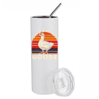 Gods Silliest Goose Costume Funny Meme Gifts Silly Goose Stainless Steel Tumbler