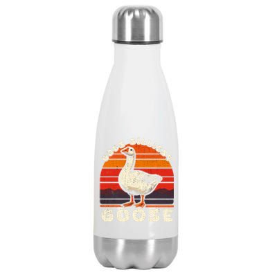 Gods Silliest Goose Costume Funny Meme Gifts Silly Goose Stainless Steel Insulated Water Bottle