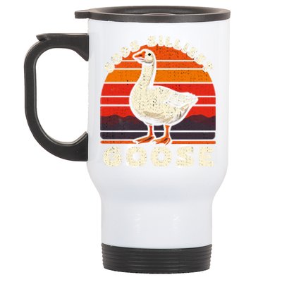 Gods Silliest Goose Costume Funny Meme Gifts Silly Goose Stainless Steel Travel Mug