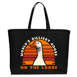 Gods Silliest Goose Costume Funny Meme Gifts Silly Goose Cotton Canvas Jumbo Tote