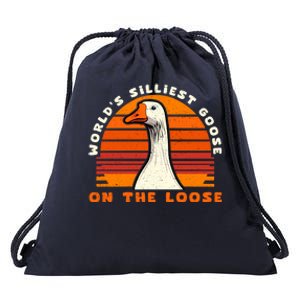 Gods Silliest Goose Costume Funny Meme Gifts Silly Goose Drawstring Bag