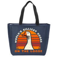 Gods Silliest Goose Costume Funny Meme Gifts Silly Goose Zip Tote Bag