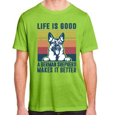 Ger Shepherd Gift Dog Dad Mom Ger Shepherd Gift Adult ChromaSoft Performance T-Shirt