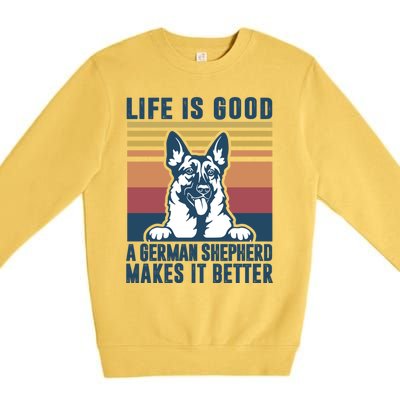 Ger Shepherd Gift Dog Dad Mom Ger Shepherd Gift Premium Crewneck Sweatshirt