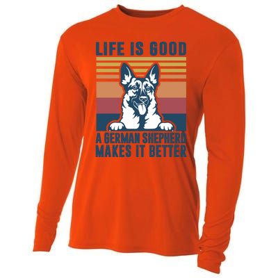 Ger Shepherd Gift Dog Dad Mom Ger Shepherd Gift Cooling Performance Long Sleeve Crew