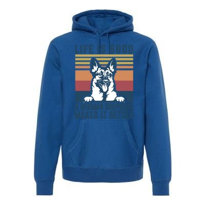 Ger Shepherd Gift Dog Dad Mom Ger Shepherd Gift Premium Hoodie