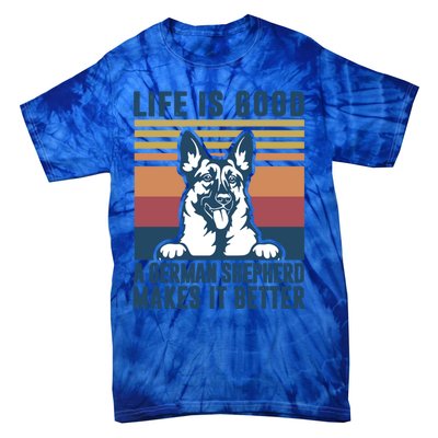 Ger Shepherd Gift Dog Dad Mom Ger Shepherd Gift Tie-Dye T-Shirt