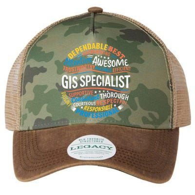 Gis Specialist Gifts Funny Appreciation Week Legacy Tie Dye Trucker Hat