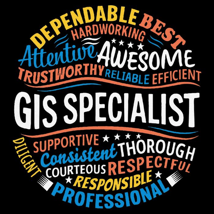 Gis Specialist Gifts Funny Appreciation Week Flat Bill Trucker Hat