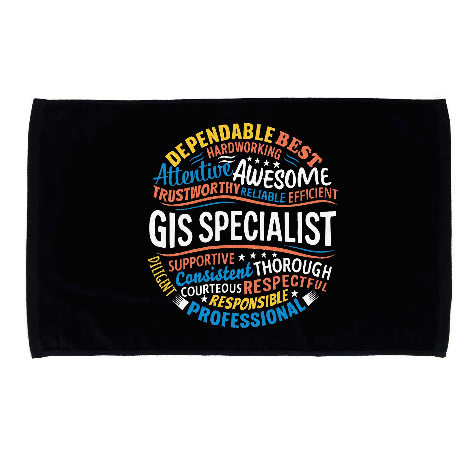 Gis Specialist Gifts Funny Appreciation Week Microfiber Hand Towel