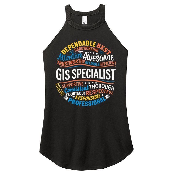 Gis Specialist Gifts Funny Appreciation Week Women's Perfect Tri Rocker Tank