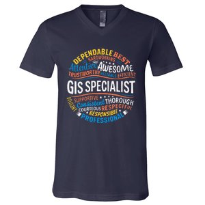 Gis Specialist Gifts Funny Appreciation Week V-Neck T-Shirt