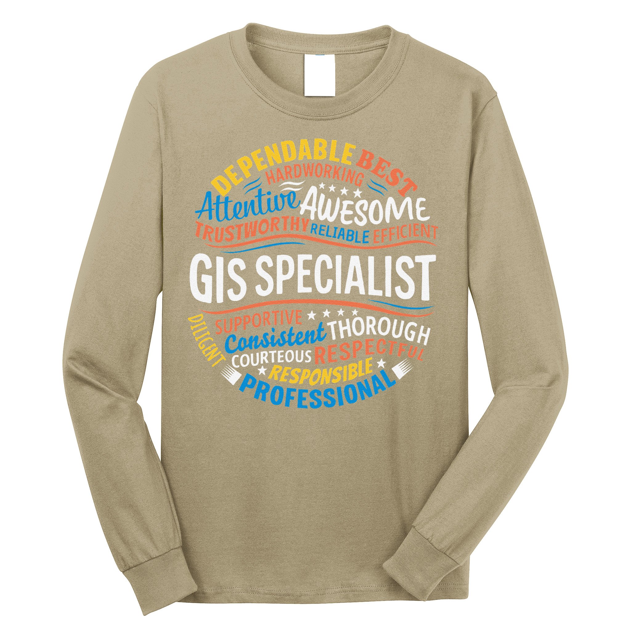 Gis Specialist Gifts Funny Appreciation Week Long Sleeve Shirt