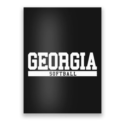 Georgia Softball Poster