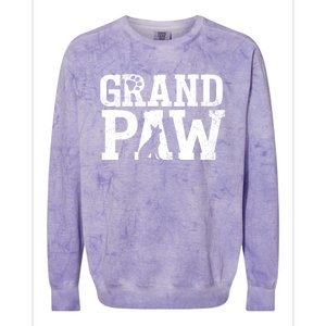 Ger Shepherd Grand Paw Dog Grandpa Grandpaw Pawpa Father Gift Colorblast Crewneck Sweatshirt