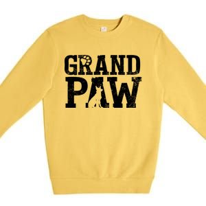 Ger Shepherd Grand Paw Dog Grandpa Grandpaw Pawpa Father Gift Premium Crewneck Sweatshirt