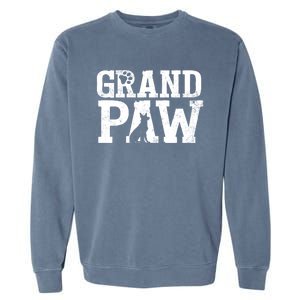 Ger Shepherd Grand Paw Dog Grandpa Grandpaw Pawpa Father Gift Garment-Dyed Sweatshirt