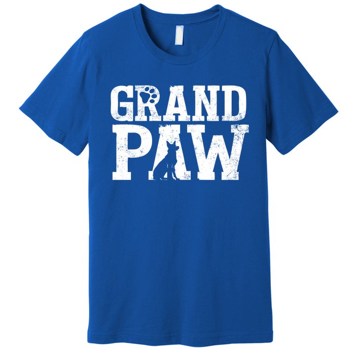 Ger Shepherd Grand Paw Dog Grandpa Grandpaw Pawpa Father Gift Premium T-Shirt