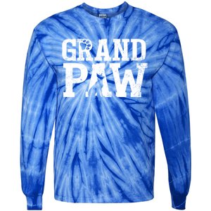 Ger Shepherd Grand Paw Dog Grandpa Grandpaw Pawpa Father Gift Tie-Dye Long Sleeve Shirt