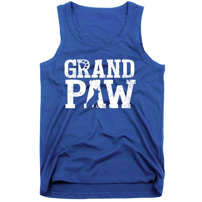 Ger Shepherd Grand Paw Dog Grandpa Grandpaw Pawpa Father Gift Tank Top