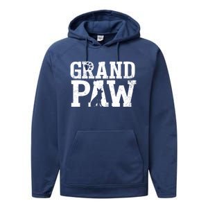 Ger Shepherd Grand Paw Dog Grandpa Grandpaw Pawpa Father Gift Performance Fleece Hoodie