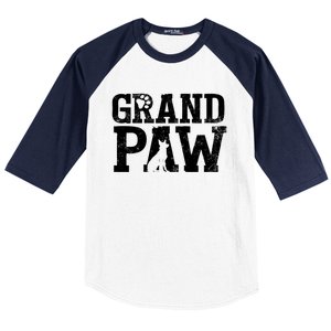 Ger Shepherd Grand Paw Dog Grandpa Grandpaw Pawpa Father Gift Baseball Sleeve Shirt