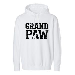 Ger Shepherd Grand Paw Dog Grandpa Grandpaw Pawpa Father Gift Garment-Dyed Fleece Hoodie