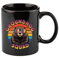 Groundhog Squad 11oz C Handle Ceramic Mug