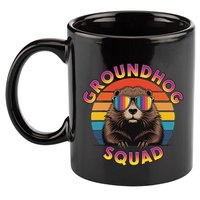Groundhog Squad 11oz C Handle Ceramic Mug