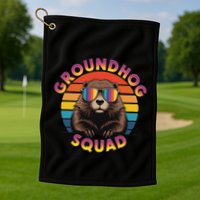 Groundhog Squad Golf Towel