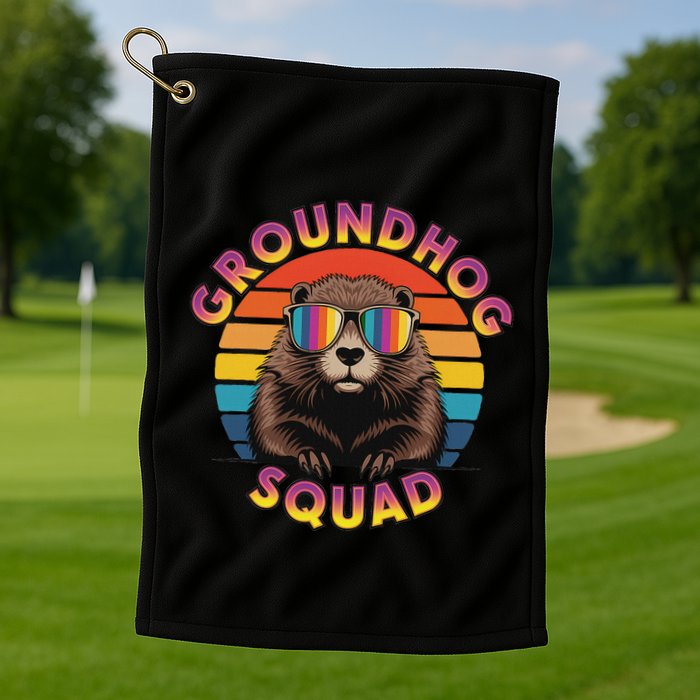 Groundhog Squad Golf Towel