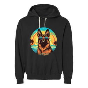 German Shepherd Garment-Dyed Fleece Hoodie