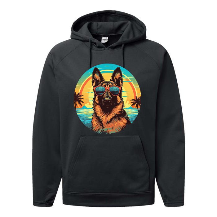 German Shepherd Performance Fleece Hoodie