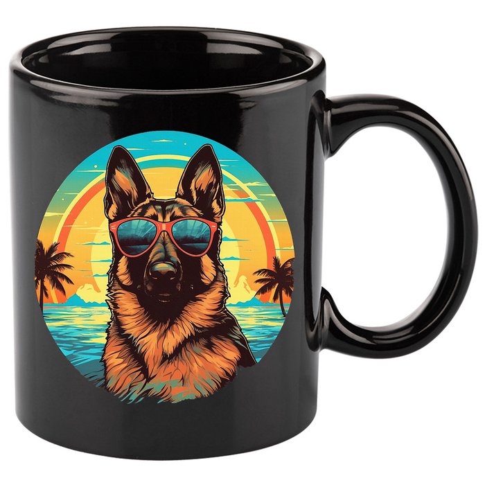 German Shepherd 11oz C Handle Ceramic Mug
